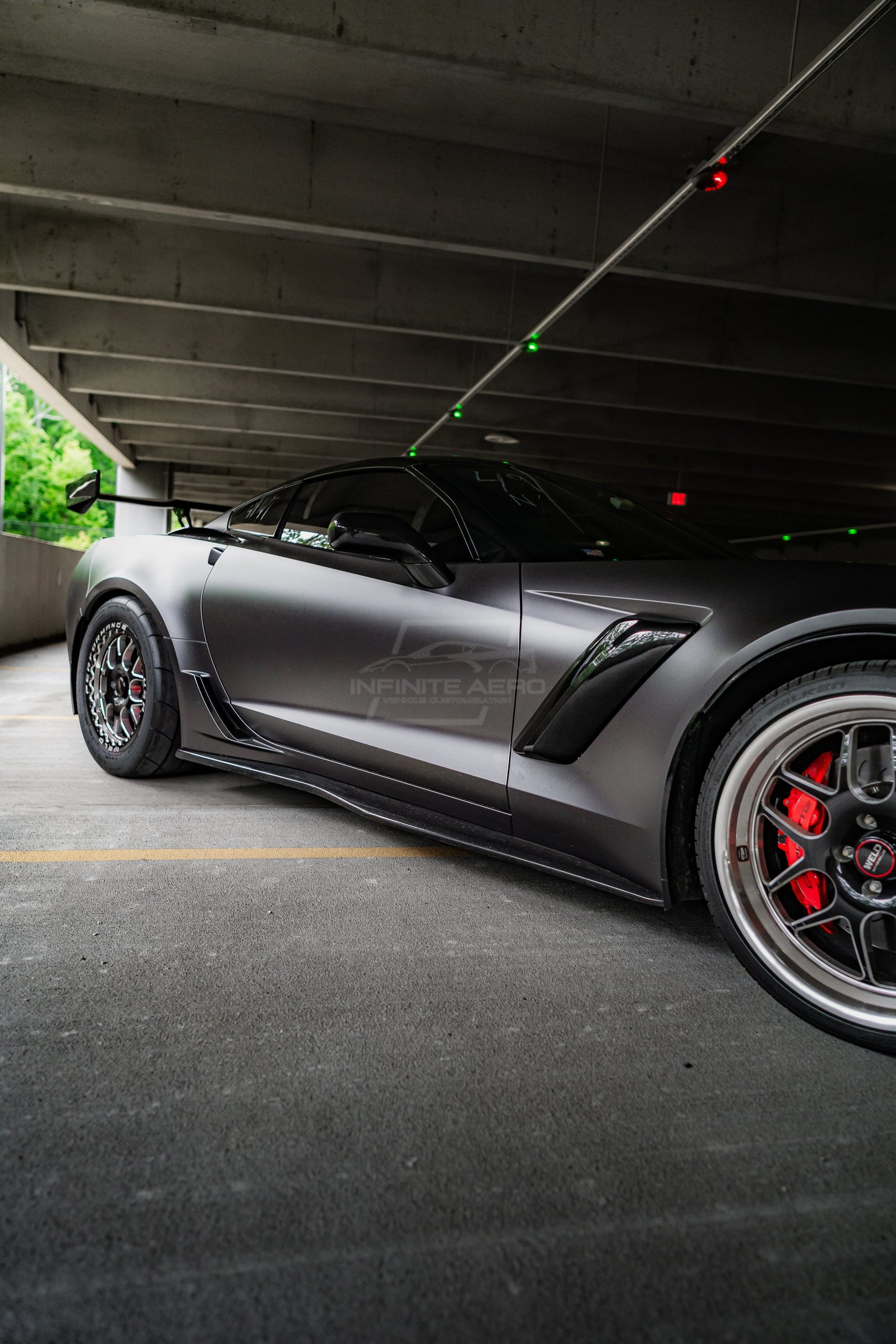 CORVETTE 14-19 ZR1 CONVERSION FRONT FENDER VENTS FOR GRAND SPORT, Z06