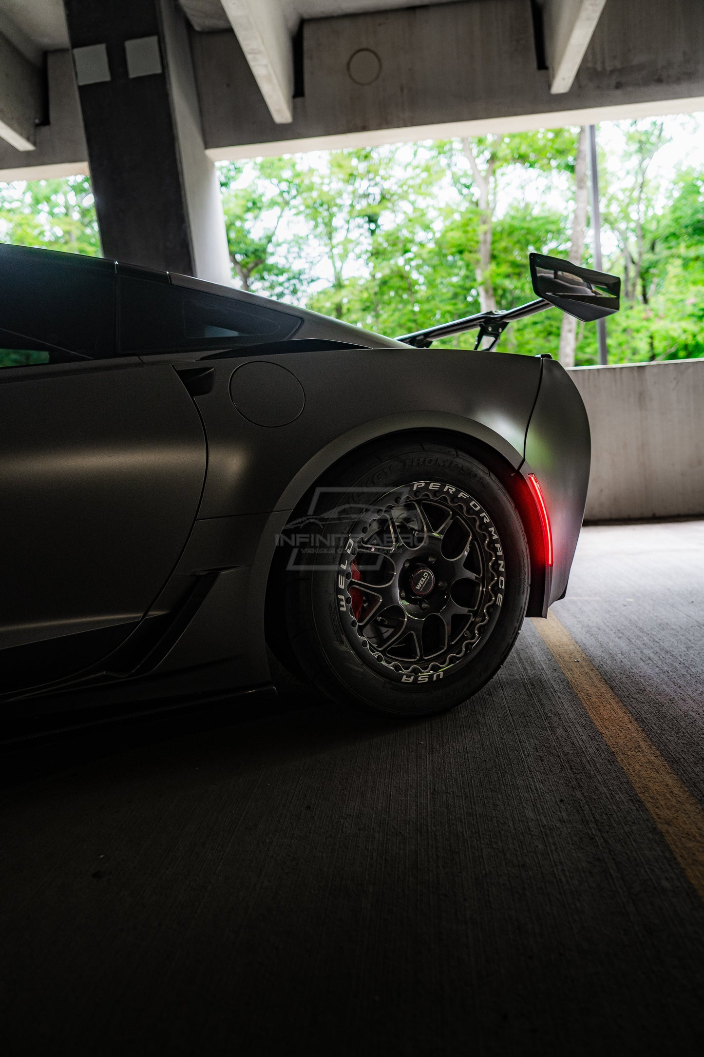 CORVETTE 14-19 FRONT/REAR SMOKED LED SIDE MARKERS