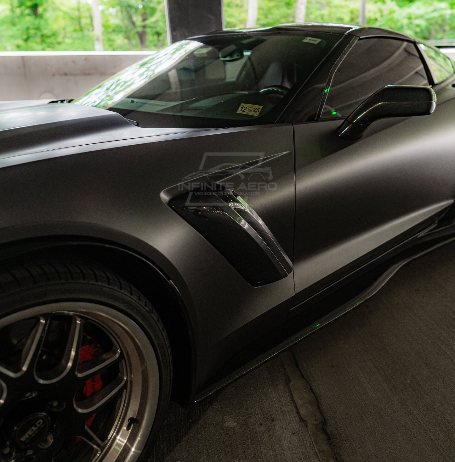 CORVETTE 14-19 ZR1 CONVERSION FRONT FENDER VENTS FOR GRAND SPORT, Z06