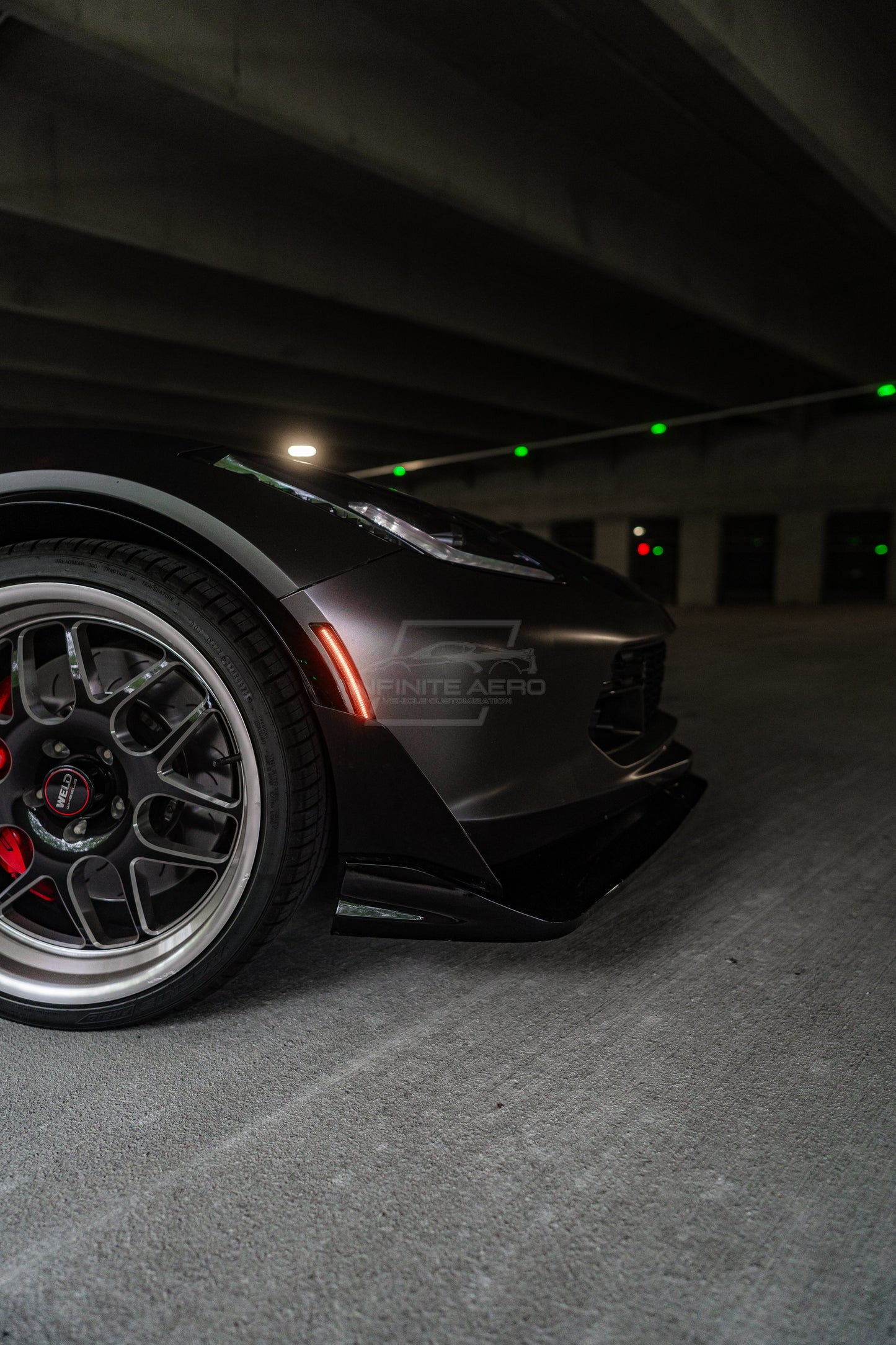 CORVETTE 14-19 FRONT/REAR SMOKED LED SIDE MARKERS