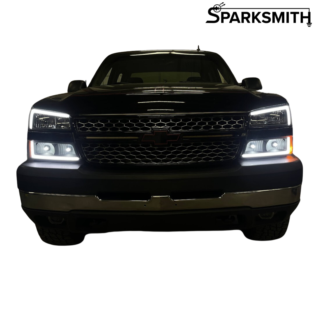 1999-2014 GMC & Chevy Truck DRL Grille Accessory Lighting Harness with Optional Doubleshot