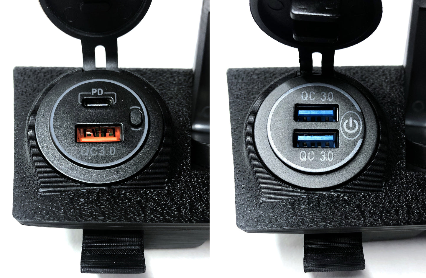 BMW E30 Center Console Phone Mount and Dual USB Charger (Universal Clamp)