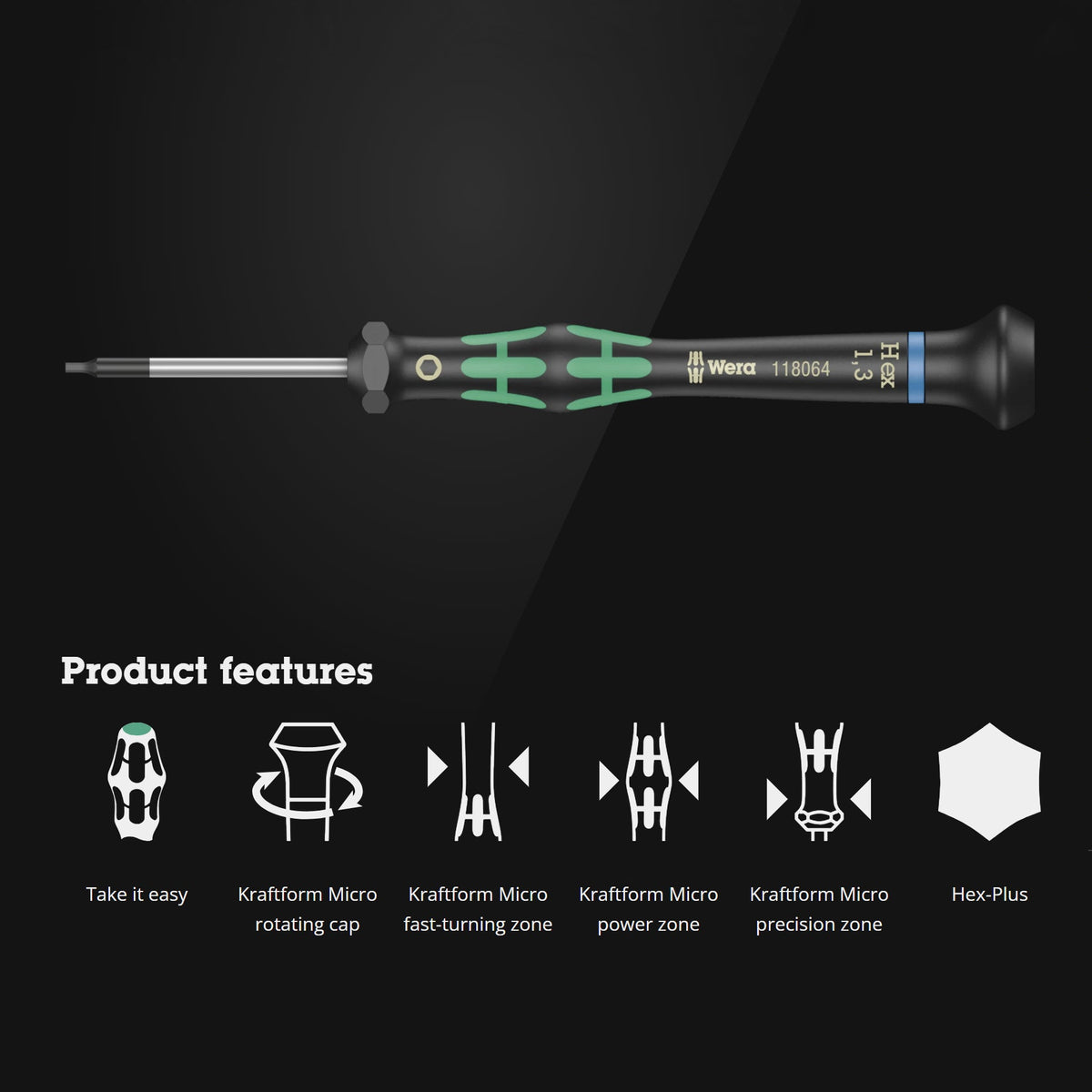 Wera® 1.3mm Hex Screwdriver