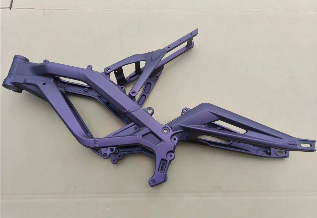 Satin Violet Powder Coated Frame