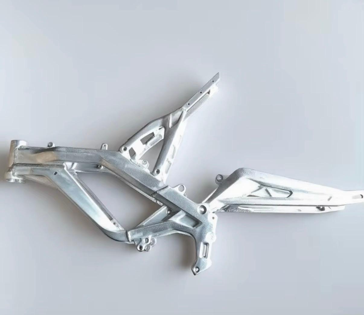 Metallic Silver Powder Coated Frame