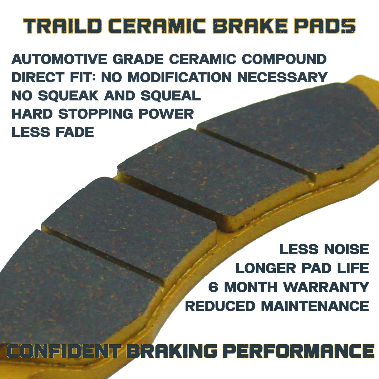 CFMoto U10 PRO/U10XL PRO 2025-2026 Ceramic Brake Pad Set