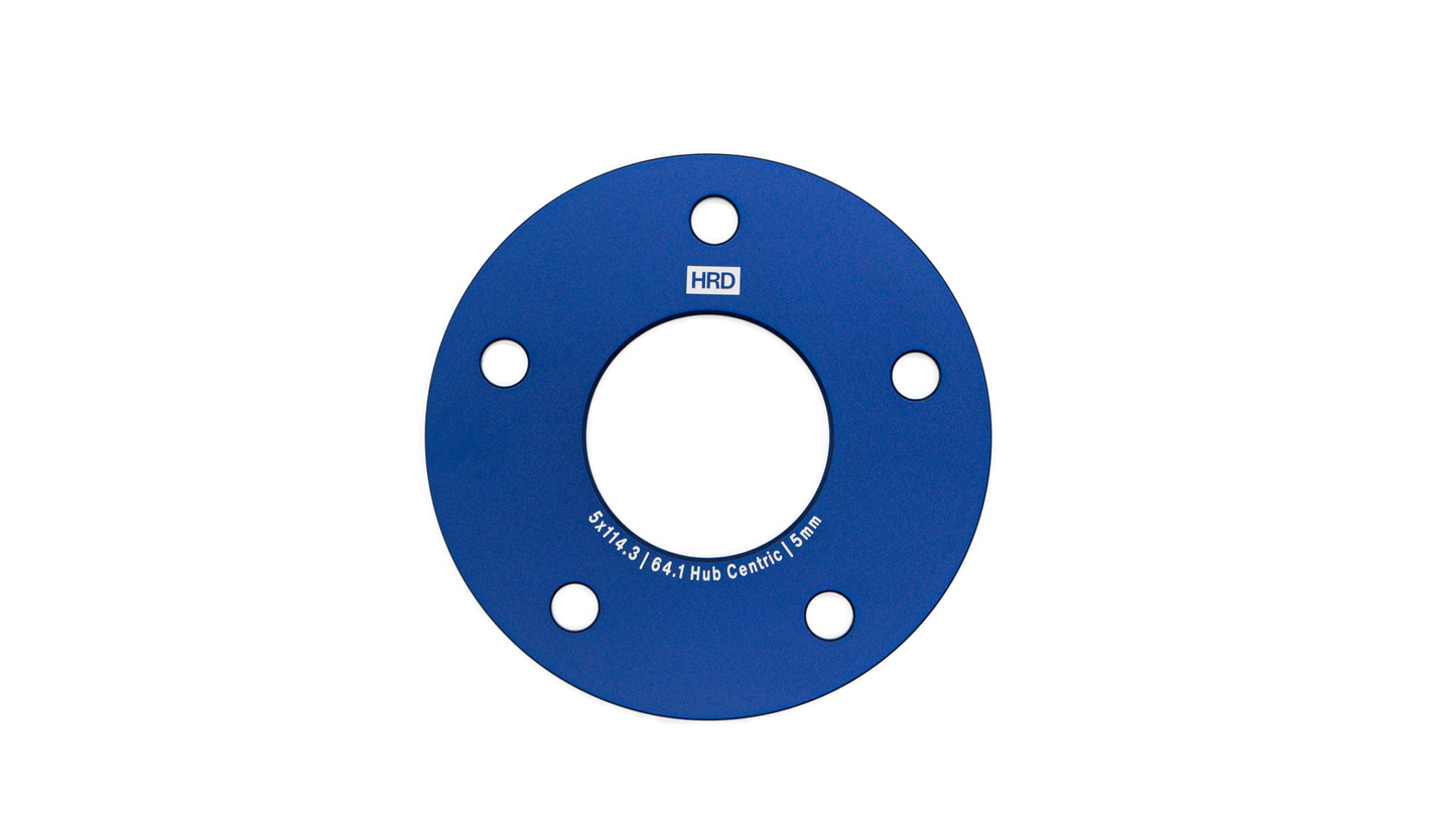 HRD Precision Machined 5mm Hub Centric Wheel Spacers (5x114.3 / 64.1mm / M12)
