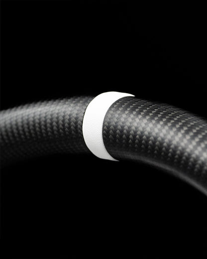 TESLA MODEL 3 / Y PCH WHITE LEATHER DRY CARBON STEERING WHEEL