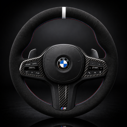 BMW G-Series Alcantara Suede Steering Wheel Cover DIY (Plain Alcantara) G80 G20 G30 M3 M4 M340i