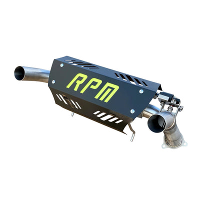 RPM RZR XPT E-Valve Muffler - Dual Tip Captains Choice Exhaust- 2016-2022 XPT XP Turbo S