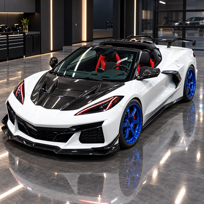 ZR1 Vented Carbon Fiber Hood Bonnet for Chevrolet Corvette C8