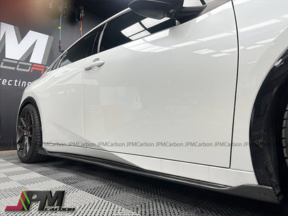 [JPMCarbon] SB Style Carbon Fiber Side Skirt Add-on Lips Fits For 2023-2026 Toyota PRIUS PHEV XW60