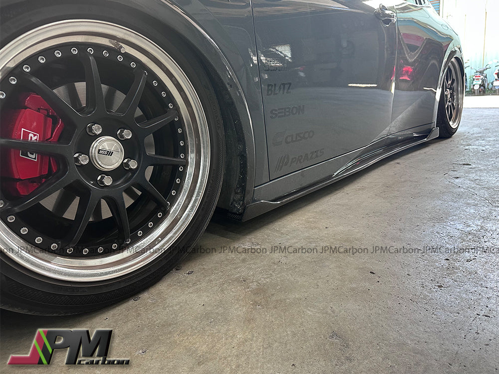 [JPMCarbon] SB Style Carbon Fiber Side Skirt Add-on Lips Fits For 2023-2026 Toyota PRIUS PHEV XW60