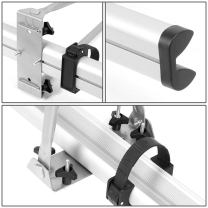 Bicycle Roof Mount Rack - Upright w/ Lock - Gray