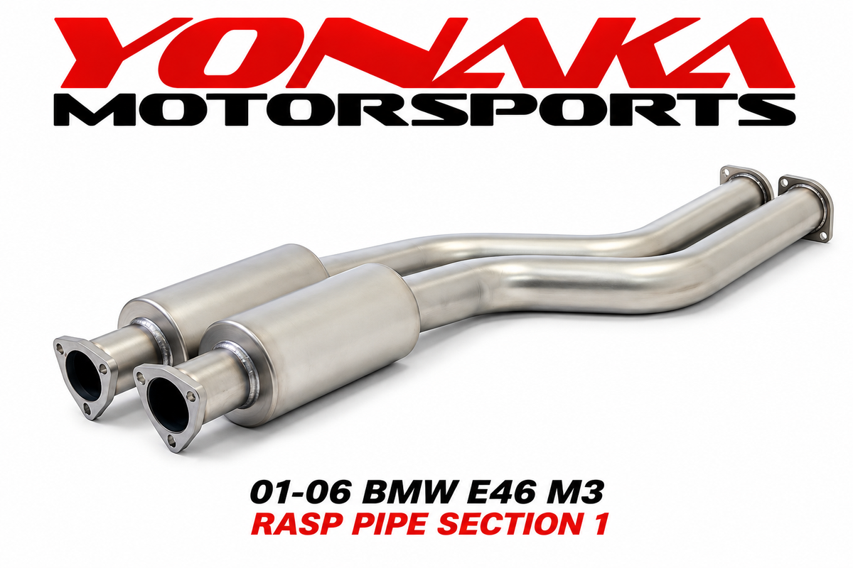 Yonaka 01-06 BMW E46 M3 Rasp Pipe Section 1 - FREE SHIPPING