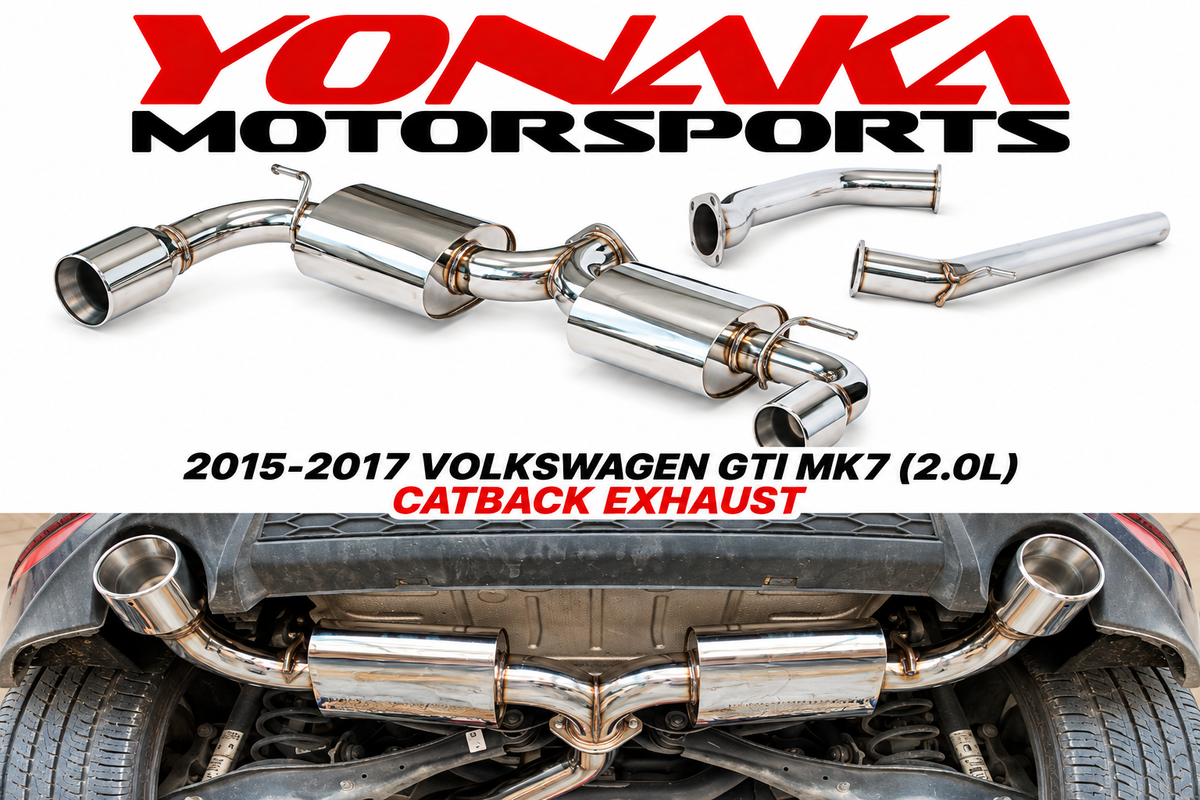 Yonaka 2015-2017 Volkswagen GTI MK7 Catback Exhaust (2.0L) - FREE SHIPPING