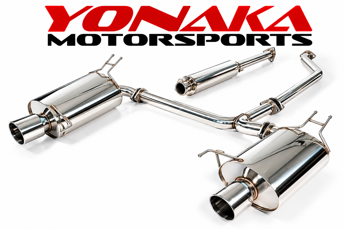Yonaka 2009-2014 Acura TSX Dual Muffler 2.5" Catback Exhaust - FREE SHIPPING