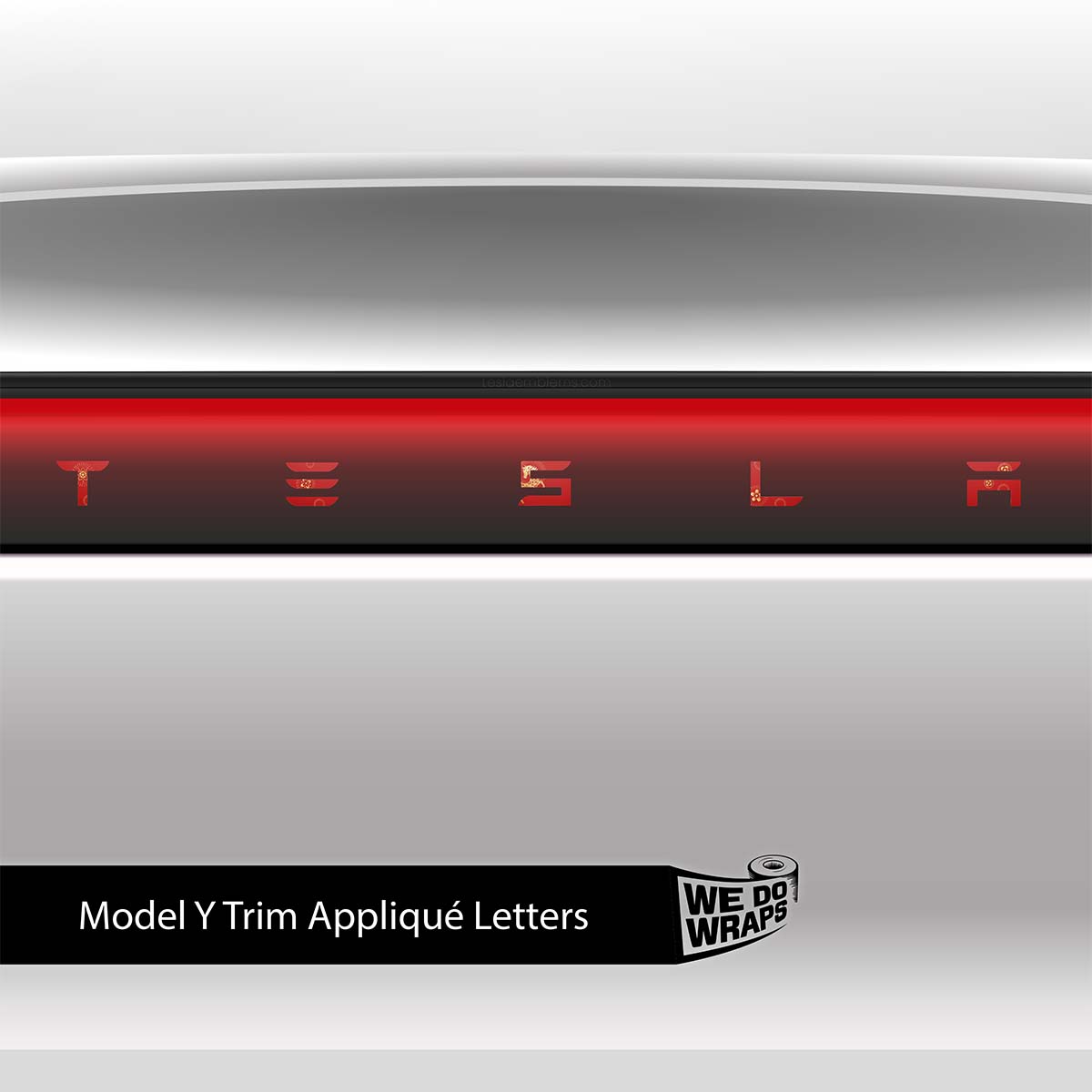 Year of the Horse Tesla Emblem Decals (Front + Back) | Model Y