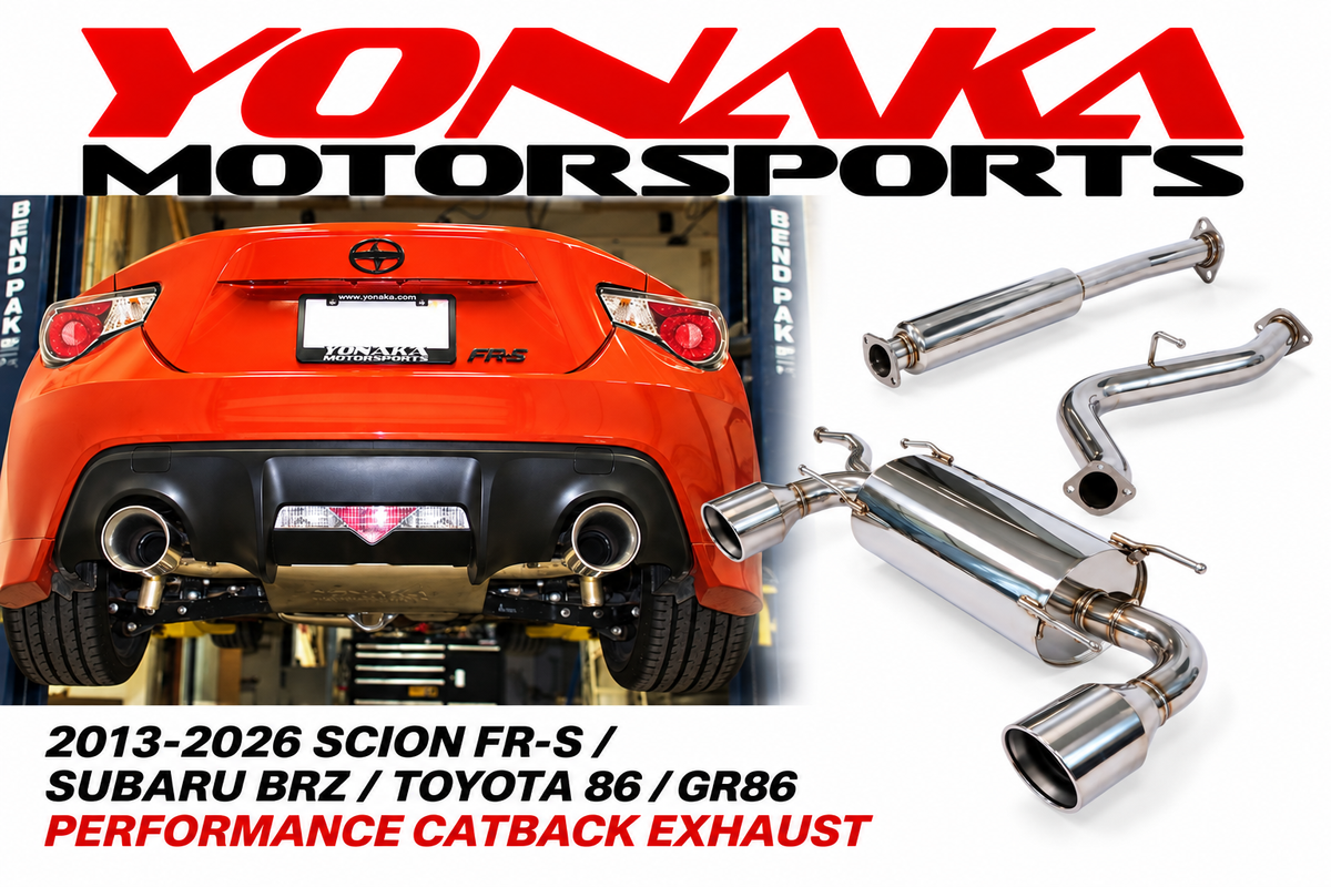 Yonaka 2013-2026 Scion FR-S / Subaru BRZ  / Toyota 86 / GR86 Performance Catback Exhaust - FREE SHIPPING