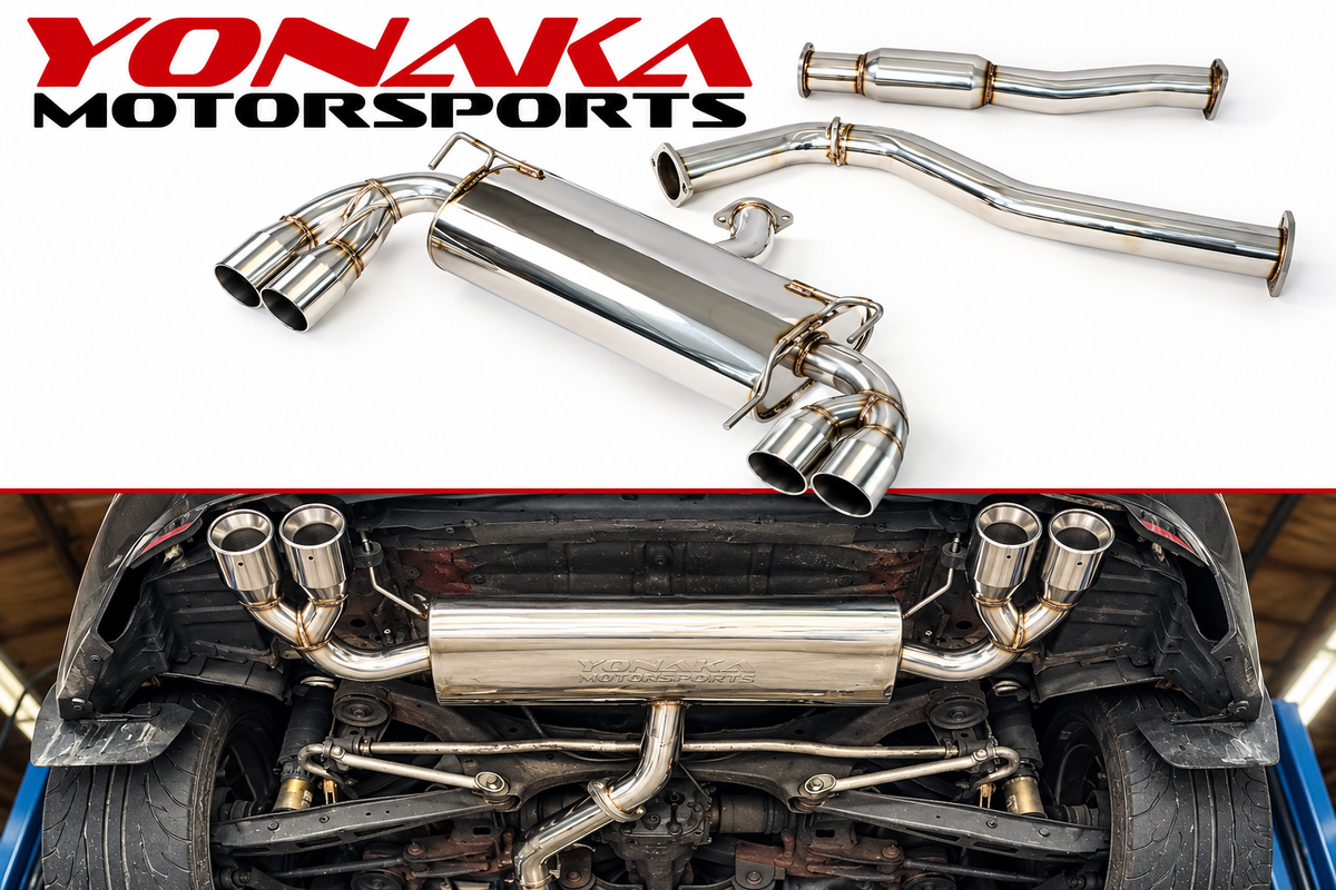 Yonaka 2008-2014 Subaru WRX STI 3" Catback Exhaust (Hatchback) - FREE SHIPPING