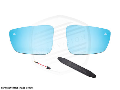ApexVision Blue Tinted Side View Mirror Glass Set - BMW E82/ E88 1-Series Pre-LCI