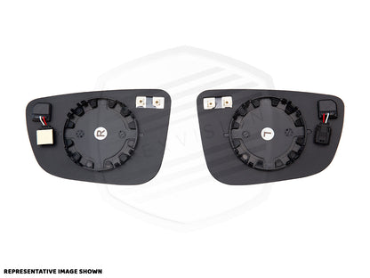 ApexVision Blue Tinted Side View Mirror Glass Set w/ Defrost - Honda S2000 (AP1/AP2)