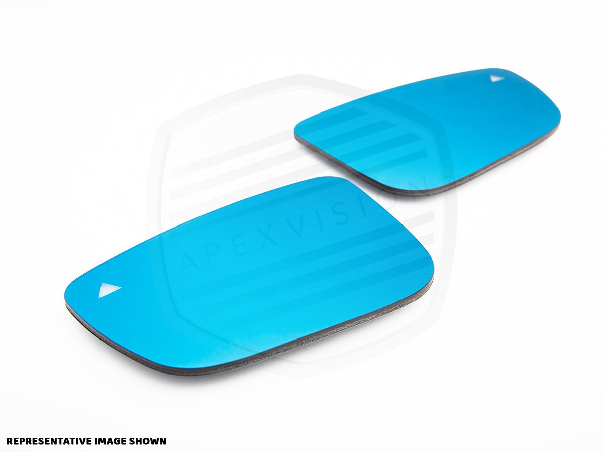 ApexVision Blue Tinted Side View Mirror Glass Set - ＭINI F54/ F55/ F56/ F57/ F60