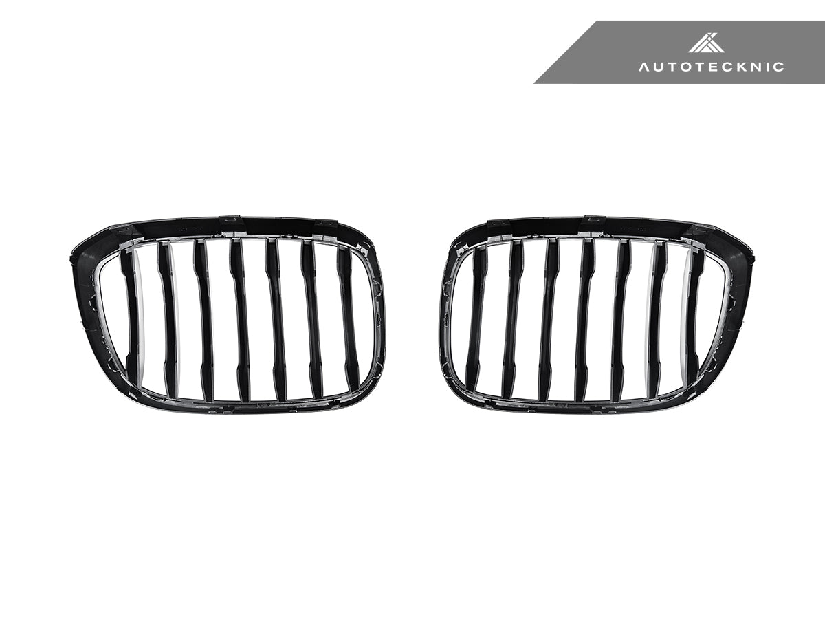 AutoTecknic Gloss Black Front Grille Set - BMW G01 X3 | G02 X4 Pre-LCI