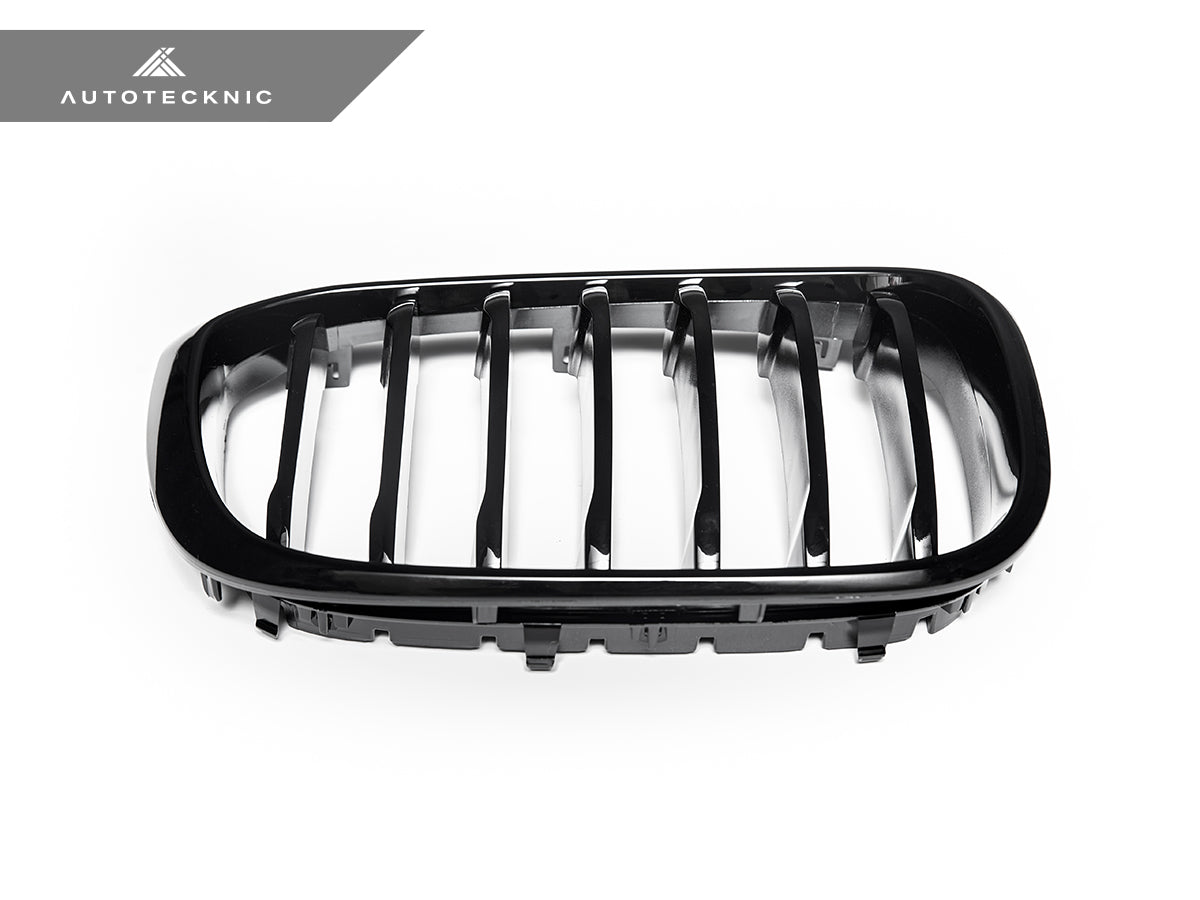 AutoTecknic Gloss Black Front Grille Set - BMW G01 X3 | G02 X4 Pre-LCI