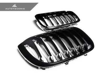 AutoTecknic Gloss Black Front Grille Set - BMW G01 X3 | G02 X4 Pre-LCI