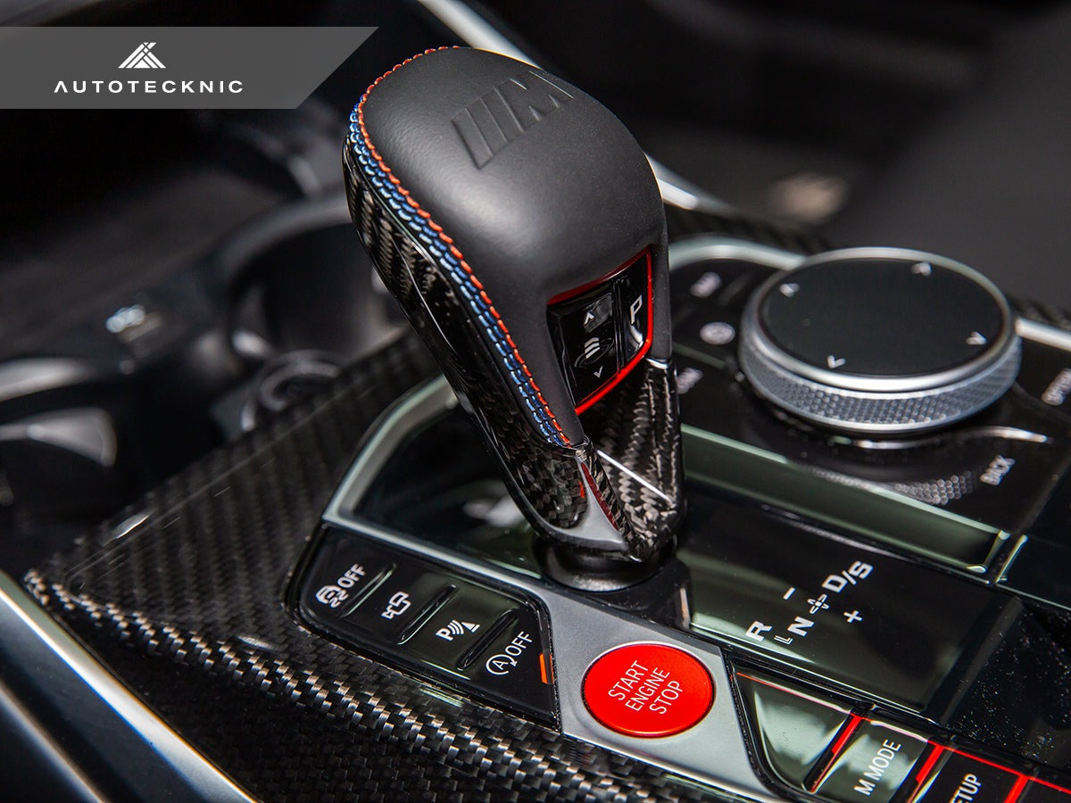 AutoTecknic Dry Carbon Gear Selector Cover - BMW G87 M2