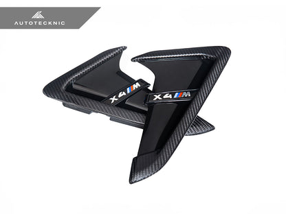 AutoTecknic Dry Carbon Gloss Black Fender Trim Set - BMW F97 X3M | F98 X4M
