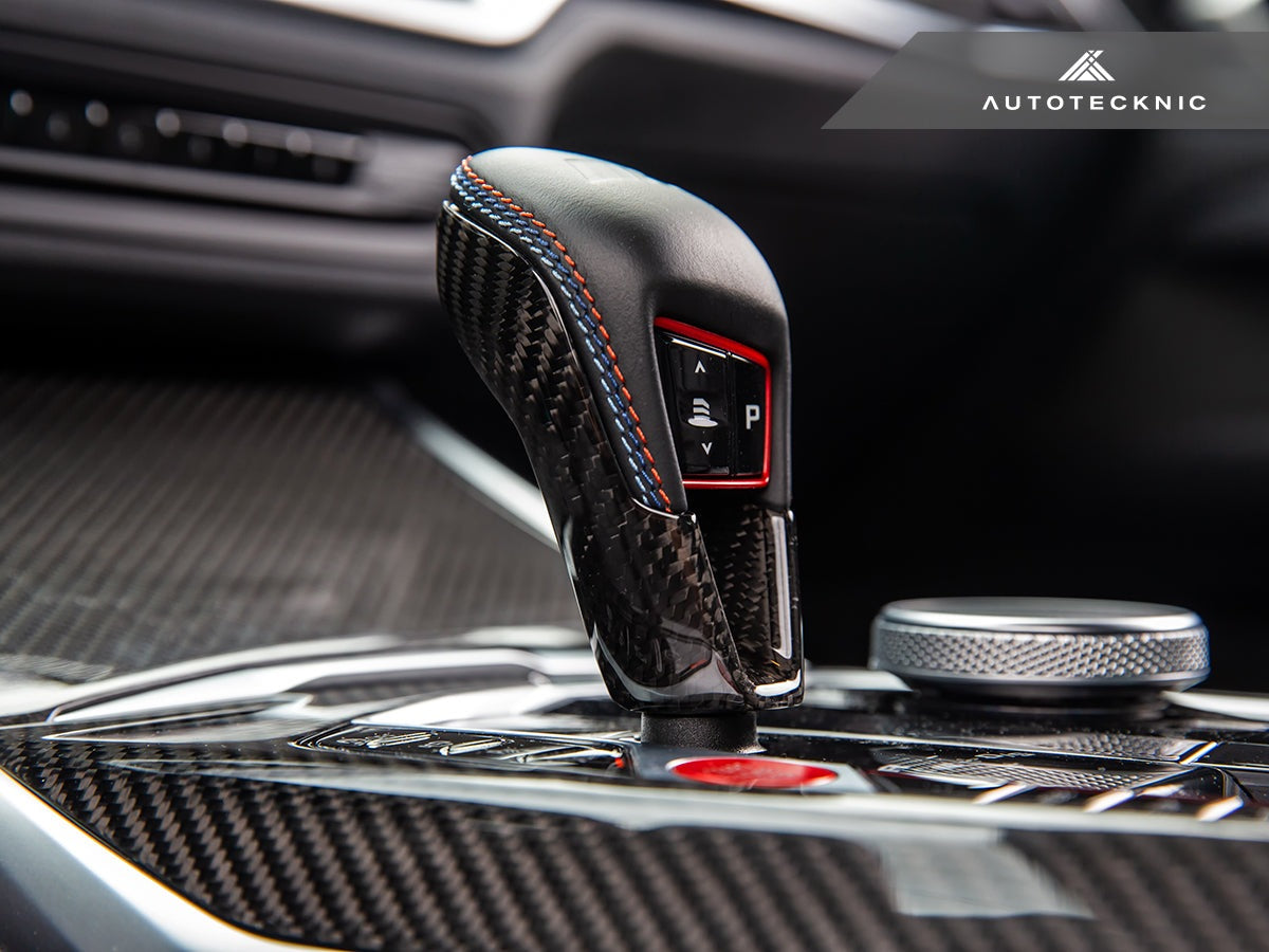 AutoTecknic Dry Carbon Gear Selector Cover - BMW G87 M2