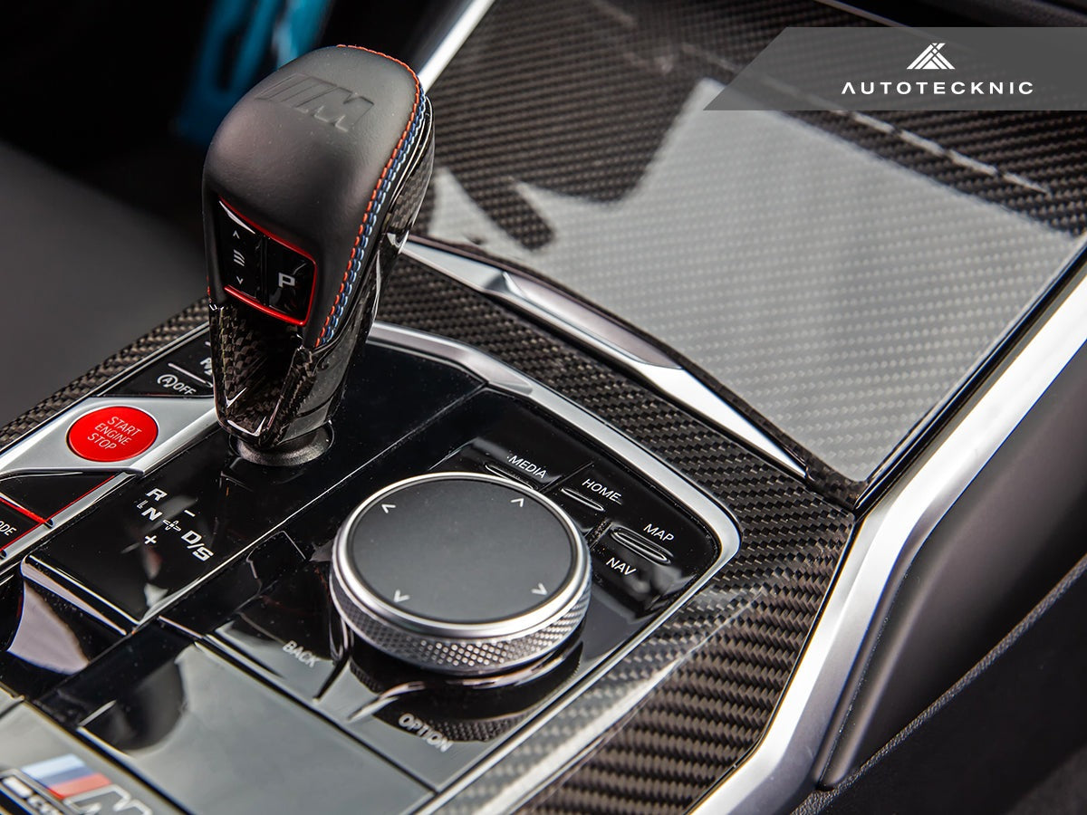 AutoTecknic Dry Carbon Gear Selector Cover - BMW G87 M2