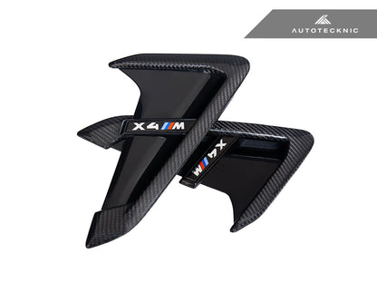 AutoTecknic Dry Carbon Gloss Black Fender Trim Set - BMW F97 X3M | F98 X4M
