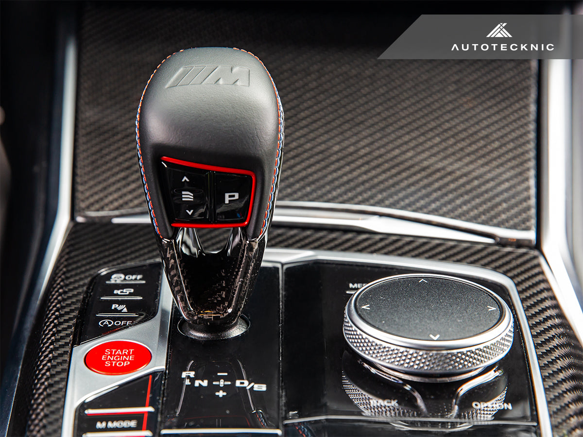 AutoTecknic Dry Carbon Gear Selector Cover - BMW G8X M3/ M4