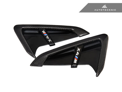 AutoTecknic Dry Carbon Gloss Black Fender Trim Set - BMW F97 X3M | F98 X4M