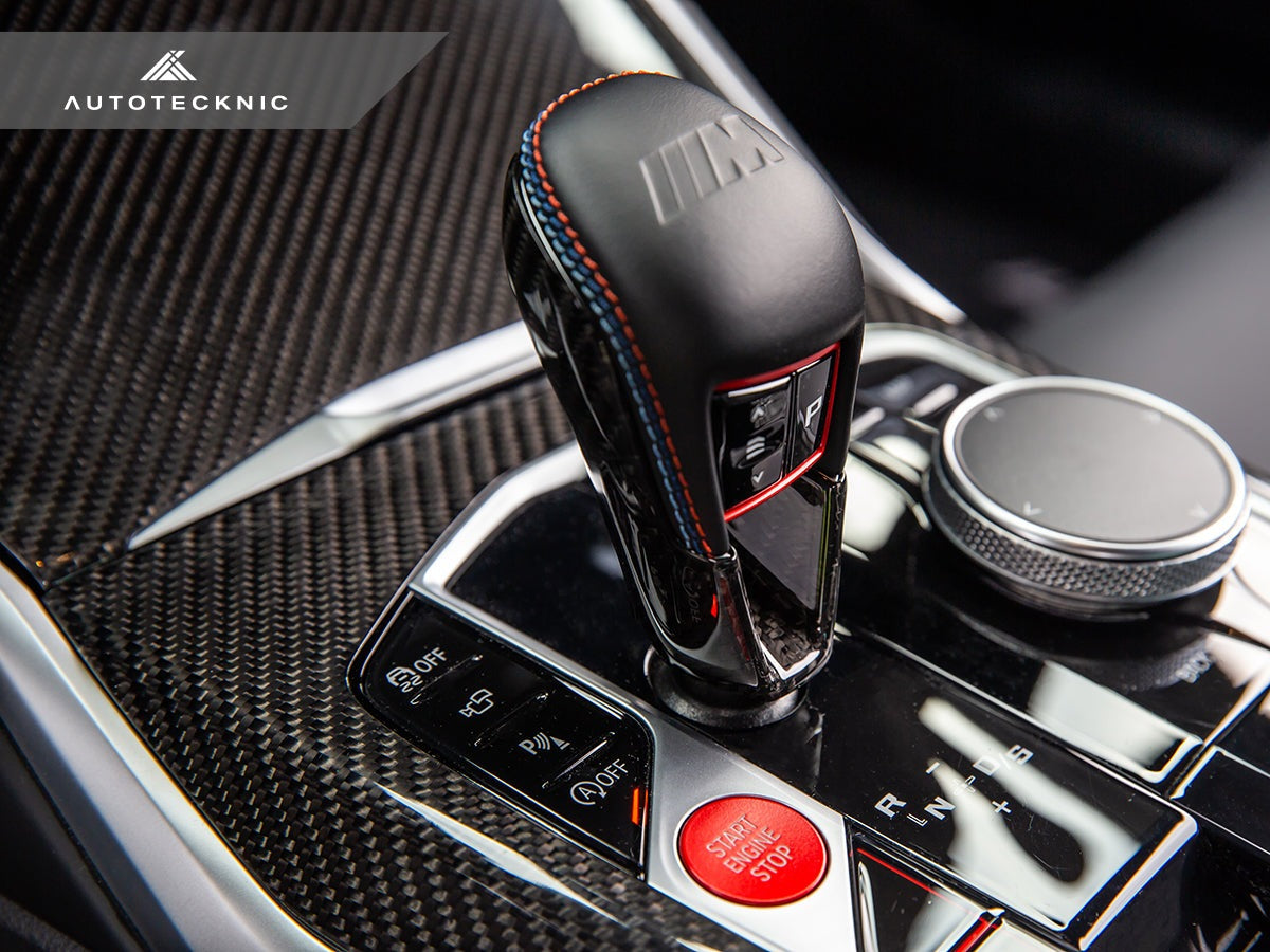 AutoTecknic Dry Carbon Gear Selector Cover - BMW G87 M2