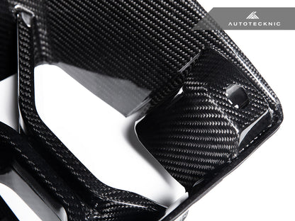 AutoTecknic Dry Carbon Podium Front Bumper Lower Vent Set - BMW G87 M2