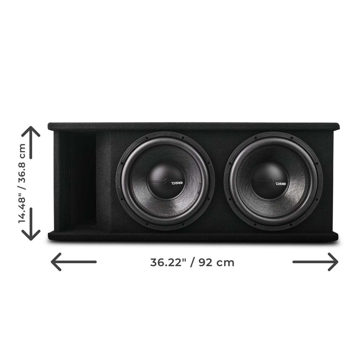 Dual 12" Loaded Subwoofer Ported Enclosure With ZR12.2 1600 Watts Rms