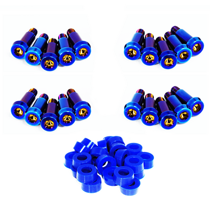 ZSPEC Shoulder-Bolt Timing Covers Fastener Kit for '84-89 Nissan 300zx Z31, Titanium