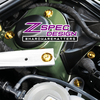 ZSPEC Stage-1 Dress Up Bolts® Fastener Kit for '18-23+ Audi A5 8W6 2.0L, Titanium