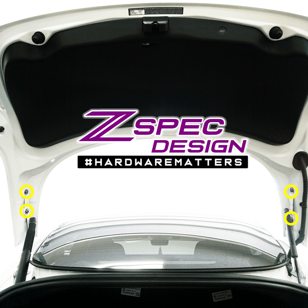 ZSPEC Stage-2 Dress Up Bolts® Fastener Kit for the Tesla Model 3, Grade-5 Titanium