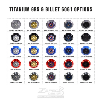 ZSPEC Stage-3 Dress Up Bolts® Fastener Kit for '18+ Stinger GT, Titanium & Billet