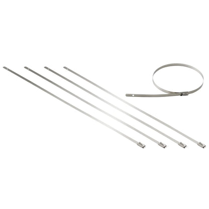 Zip Tie Kit for Heat Wrap - Stainless Steel - 12" - 5 Piece