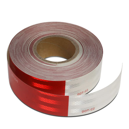 150ft DOT-C2 Conspicuity Tape Roll 6" Red White Sections