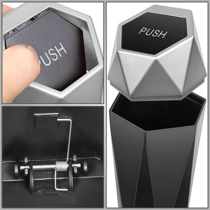 Universal Vehicle-Mounted Garbage Can - Silver