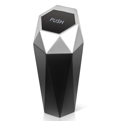 Universal Vehicle-Mounted Garbage Can - Silver