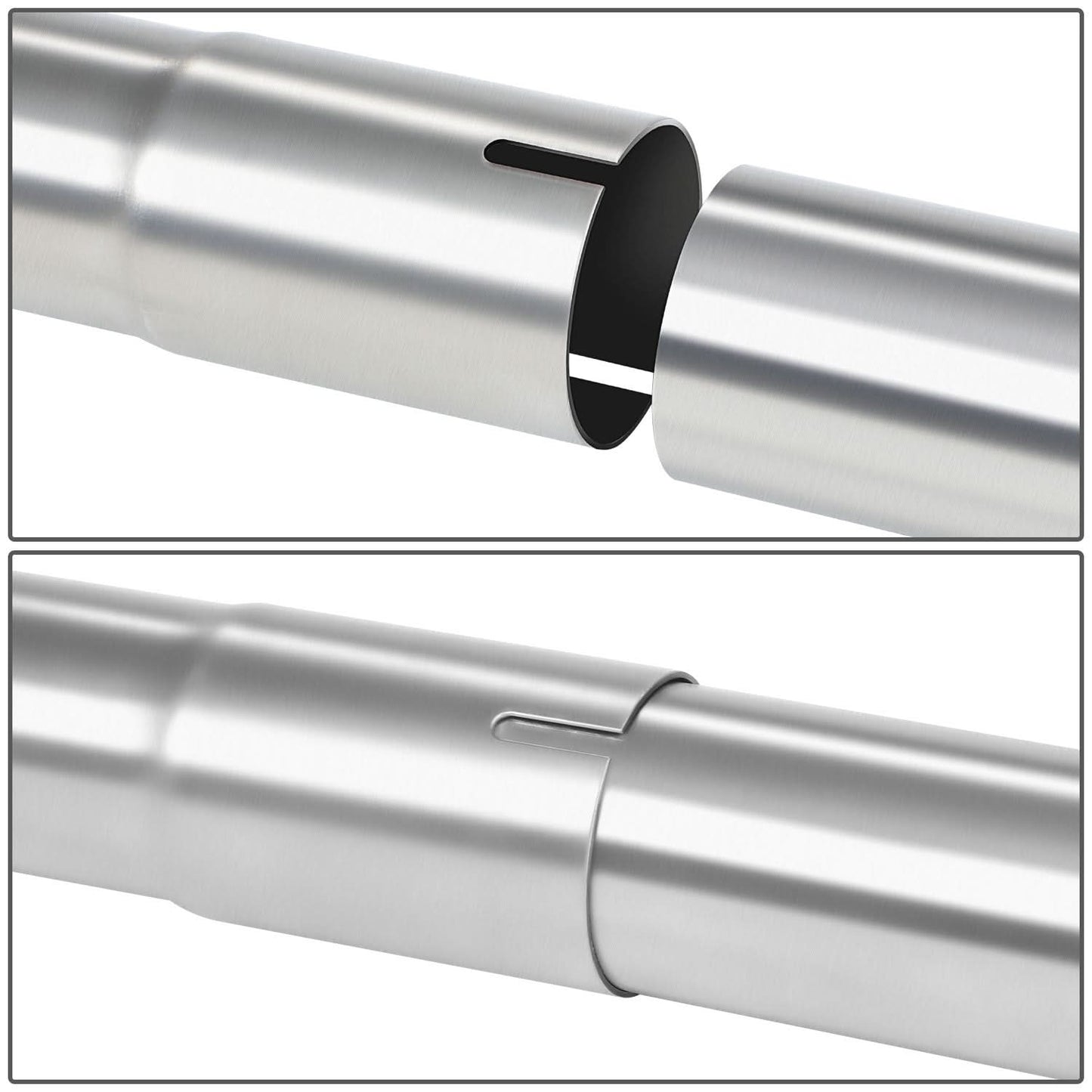 2" to 2.15" Flared 180 Degree U-Bend Exhaust Pipe Tubing Stainless Steel