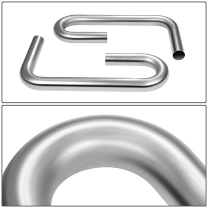 2" to 2.15" Flared 90 Degree L-Bend Exhaust Pipe Tubing Mild Steel
